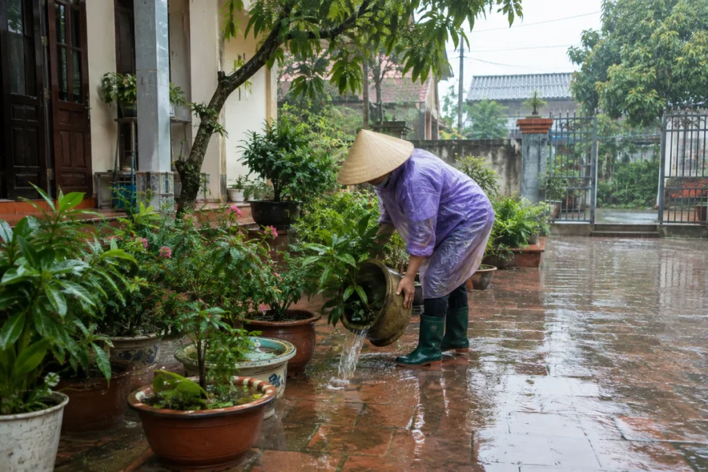 Phòng muỗi mùa mưa
